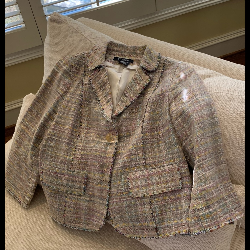 Etcetera Mixed Color Jacket - image 7